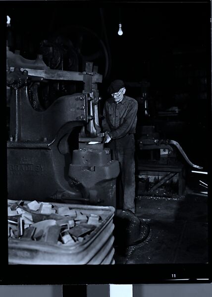 [70 Studies of Collins Knife Company Factory, Workers, and Executives and Views of Collinsville, Connecticut, Commissioned by Fortune Magazine for "Collins Co., Collinsville, Connecticut", Published January 1946], Walker Evans (American, St. Louis, Missouri 1903–1975 New Haven, Connecticut), Film negative