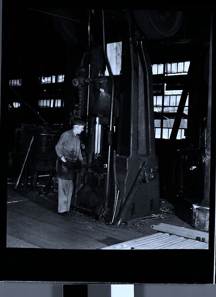 [70 Studies of Collins Knife Company Factory, Workers, and Executives and Views of Collinsville, Connecticut, Commissioned by Fortune Magazine for "Collins Co., Collinsville, Connecticut", Published January 1946], Walker Evans (American, St. Louis, Missouri 1903–1975 New Haven, Connecticut), Film negative
