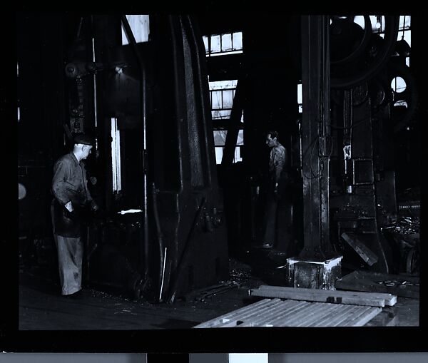 [70 Studies of Collins Knife Company Factory, Workers, and Executives and Views of Collinsville, Connecticut, Commissioned by Fortune Magazine for "Collins Co., Collinsville, Connecticut", Published January 1946], Walker Evans (American, St. Louis, Missouri 1903–1975 New Haven, Connecticut), Film negative