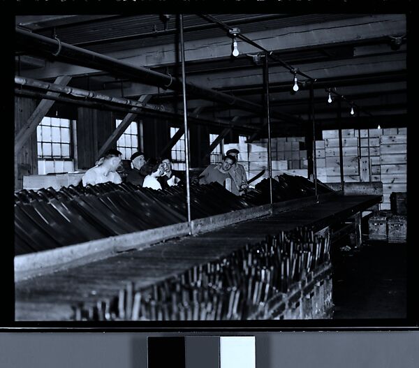 [70 Studies of Collins Knife Company Factory, Workers, and Executives and Views of Collinsville, Connecticut, Commissioned by Fortune Magazine for "Collins Co., Collinsville, Connecticut", Published January 1946], Walker Evans (American, St. Louis, Missouri 1903–1975 New Haven, Connecticut), Film negative