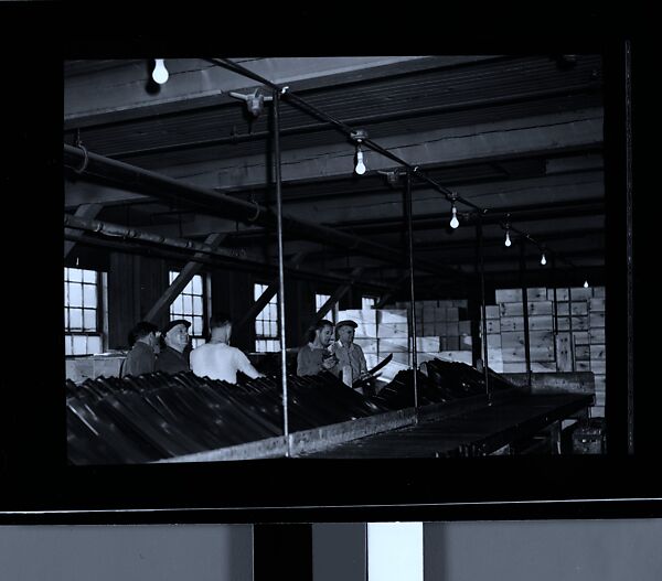 [70 Studies of Collins Knife Company Factory, Workers, and Executives and Views of Collinsville, Connecticut, Commissioned by Fortune Magazine for "Collins Co., Collinsville, Connecticut", Published January 1946], Walker Evans (American, St. Louis, Missouri 1903–1975 New Haven, Connecticut), Film negative
