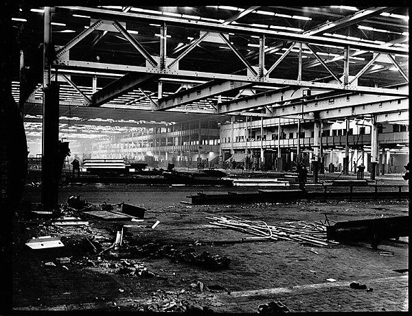 [Interior of Willow Run Plant, Ypsilanti, Michigan], Walker Evans (American, St. Louis, Missouri 1903–1975 New Haven, Connecticut), Film negative 