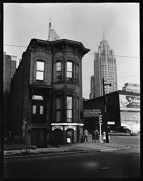 [343 Views and Studies of Chicago Architecture, Streets, and Pedestrians, For Fortune Article "Chicago: A Camera Exploration" Published February 1947], Walker Evans (American, St. Louis, Missouri 1903–1975 New Haven, Connecticut), Film negative