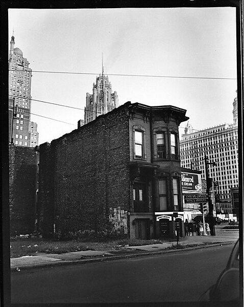[343 Views and Studies of Chicago Architecture, Streets, and Pedestrians, For Fortune Article "Chicago: A Camera Exploration" Published February 1947], Walker Evans (American, St. Louis, Missouri 1903–1975 New Haven, Connecticut), Film negative