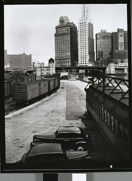 [343 Views and Studies of Chicago Architecture, Streets, and Pedestrians, For Fortune Article "Chicago: A Camera Exploration" Published February 1947], Walker Evans (American, St. Louis, Missouri 1903–1975 New Haven, Connecticut), Film negative