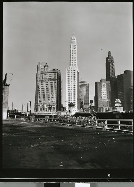 [343 Views and Studies of Chicago Architecture, Streets, and Pedestrians, For Fortune Article "Chicago: A Camera Exploration" Published February 1947], Walker Evans (American, St. Louis, Missouri 1903–1975 New Haven, Connecticut), Film negative