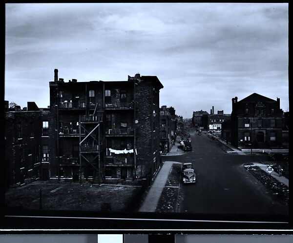 [343 Views and Studies of Chicago Architecture, Streets, and Pedestrians, For Fortune Article "Chicago: A Camera Exploration" Published February 1947], Walker Evans (American, St. Louis, Missouri 1903–1975 New Haven, Connecticut), Film negative