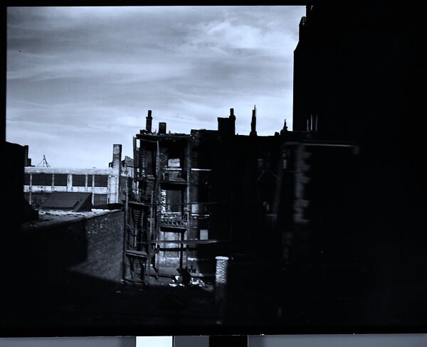 [343 Views and Studies of Chicago Architecture, Streets, and Pedestrians, For Fortune Article "Chicago: A Camera Exploration" Published February 1947], Walker Evans (American, St. Louis, Missouri 1903–1975 New Haven, Connecticut), Film negative