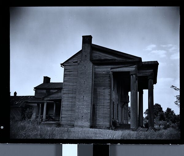 [144 Views of Mississippi Farmlands, Towns, Cemeteries, and Residential and Commercial Architecture, Commissioned by Vogue Magazine for the Article "Faulkner's Mississippi"], Walker Evans (American, St. Louis, Missouri 1903–1975 New Haven, Connecticut), Film negative