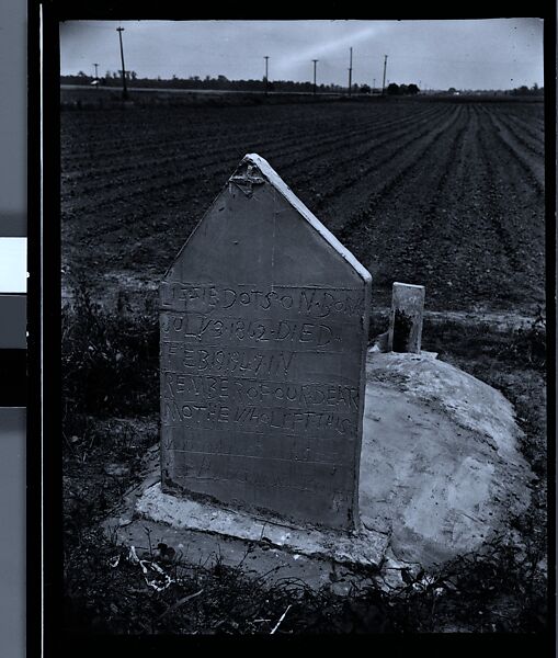 [144 Views of Mississippi Farmlands, Towns, Cemeteries, and Residential and Commercial Architecture, Commissioned by Vogue Magazine for the Article "Faulkner's Mississippi"], Walker Evans (American, St. Louis, Missouri 1903–1975 New Haven, Connecticut), Film negative