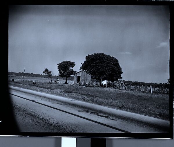 [144 Views of Mississippi Farmlands, Towns, Cemeteries, and Residential and Commercial Architecture, Commissioned by Vogue Magazine for the Article "Faulkner's Mississippi"], Walker Evans (American, St. Louis, Missouri 1903–1975 New Haven, Connecticut), Film negative