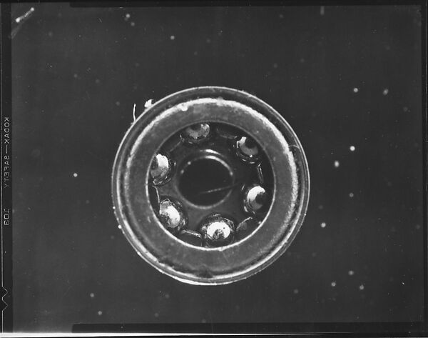 [19 Studies of Military Precision Instrument Ball Bearings, Commissioned by Fortune Magazine For the Article "Business Roundup: Accuracy of precision-instrument bearings approaches the immeasurable", Published April 1951], Walker Evans (American, St. Louis, Missouri 1903–1975 New Haven, Connecticut), Film negative 