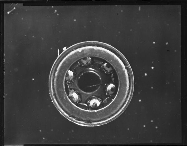 [19 Studies of Military Precision Instrument Ball Bearings, Commissioned by Fortune Magazine For the Article "Business Roundup: Accuracy of precision-instrument bearings approaches the immeasurable", Published April 1951], Walker Evans (American, St. Louis, Missouri 1903–1975 New Haven, Connecticut), Film negative