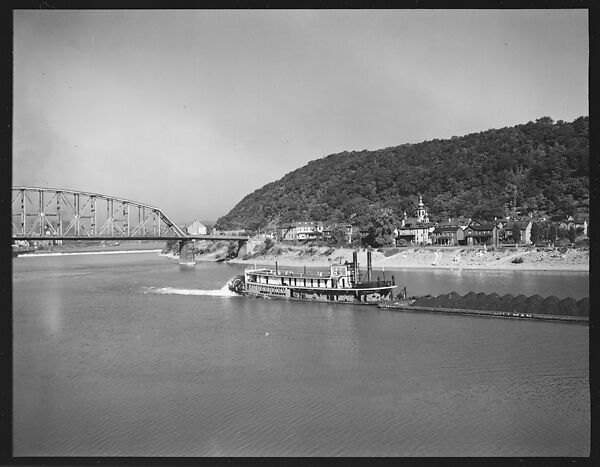 [Sternwheeler Allegheny on River, Pittsburgh, Pennsylvania?], Walker Evans (American, St. Louis, Missouri 1903–1975 New Haven, Connecticut), Film negative 