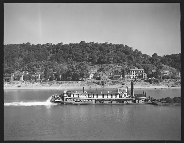[Sternwheeler Allegheny on River, Pittsburgh, Pennsylvania?], Walker Evans (American, St. Louis, Missouri 1903–1975 New Haven, Connecticut), Film negative 