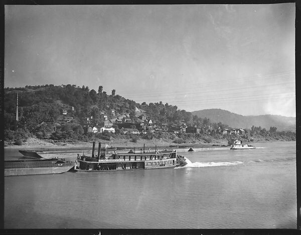 [Sternwheeler A.B. Sheets on River, Pittsburgh, Pennsylvania?], Walker Evans (American, St. Louis, Missouri 1903–1975 New Haven, Connecticut), Film negative 