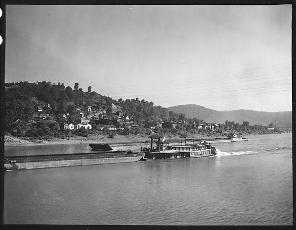 [Sternwheeler A.B. Sheets on River, Pittsburgh, Pennsylvania?], Walker Evans (American, St. Louis, Missouri 1903–1975 New Haven, Connecticut), Film negative