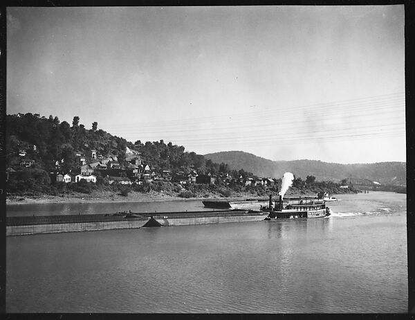 [Sternwheeler A.B. Sheets on River, Pittsburgh, Pennsylvania?], Walker Evans (American, St. Louis, Missouri 1903–1975 New Haven, Connecticut), Film negative 