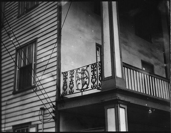 [Second Floor Cast-Iron Balcony Trim, Southeastern U.S.], Walker Evans (American, St. Louis, Missouri 1903–1975 New Haven, Connecticut), Film negative 