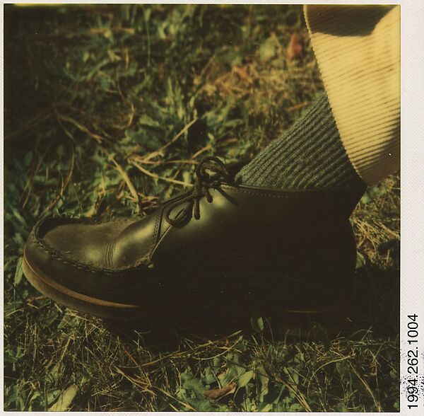 [Walker Evans's Foot], Walker Evans (American, St. Louis, Missouri 1903–1975 New Haven, Connecticut), Instant internal dye diffusion transfer print (Polaroid SX-70) 