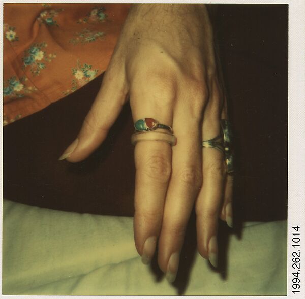 [Hand], Walker Evans (American, St. Louis, Missouri 1903–1975 New Haven, Connecticut), Instant internal dye diffusion transfer print (Polaroid SX-70) 
