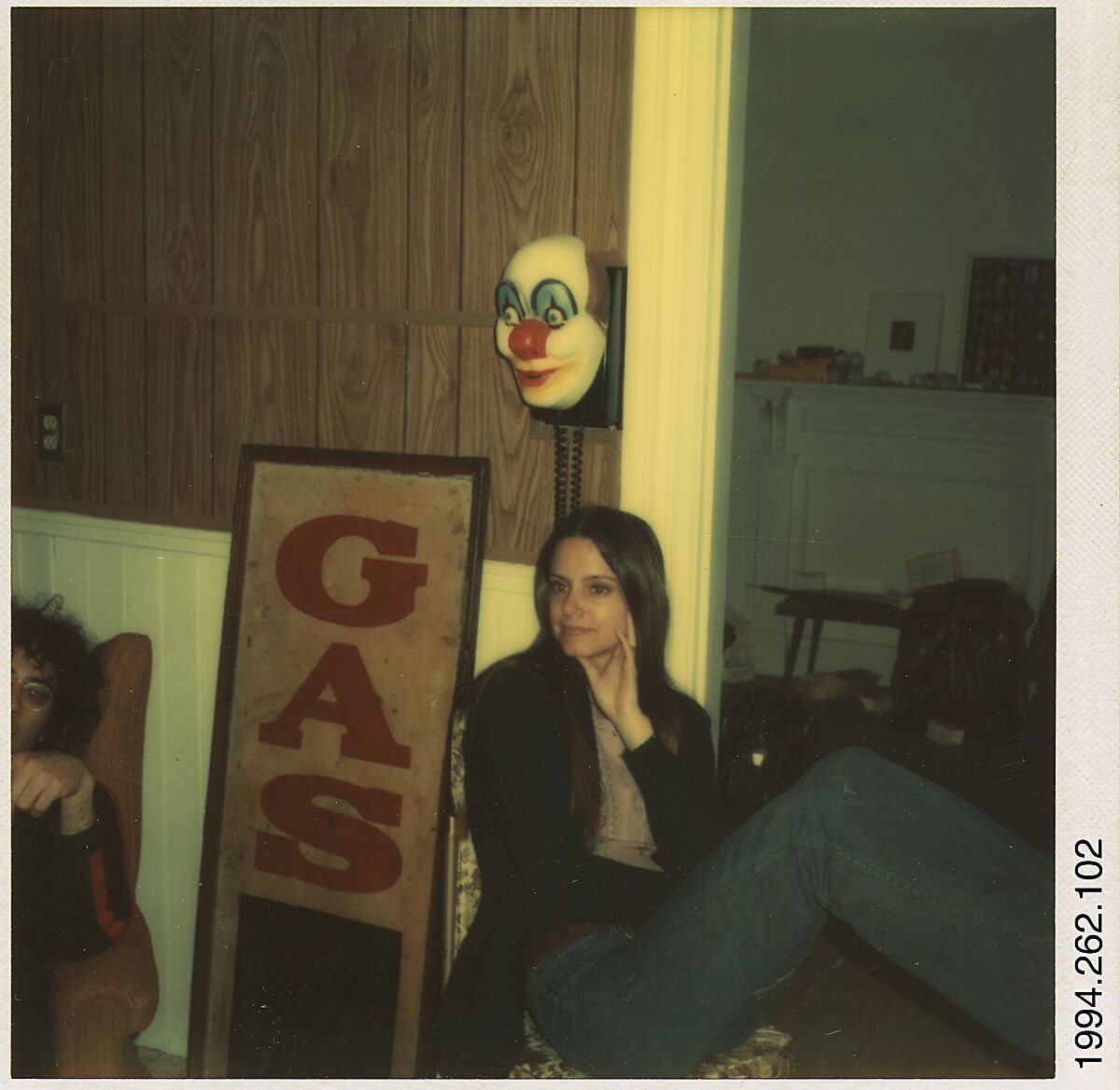 [Liz and Michael Lesy], Walker Evans (American, St. Louis, Missouri 1903–1975 New Haven, Connecticut), Instant internal dye diffusion transfer print (Polaroid SX-70) 