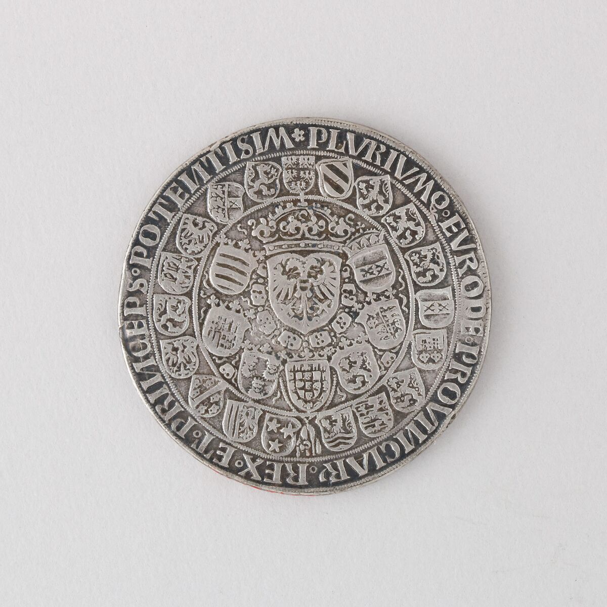 Presentation Coin of Maximilian I, Ulrich Ursentaler (Austrian, Hall, died 1561/62), Silver, South Netherlandish, Antwerp; dies cut in Hall, Austria