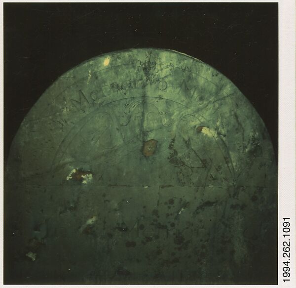 [Gravestone (Night), Martha's Vineyard, Massachusetts], Walker Evans (American, St. Louis, Missouri 1903–1975 New Haven, Connecticut), Instant internal dye diffusion transfer print (Polaroid SX-70) 