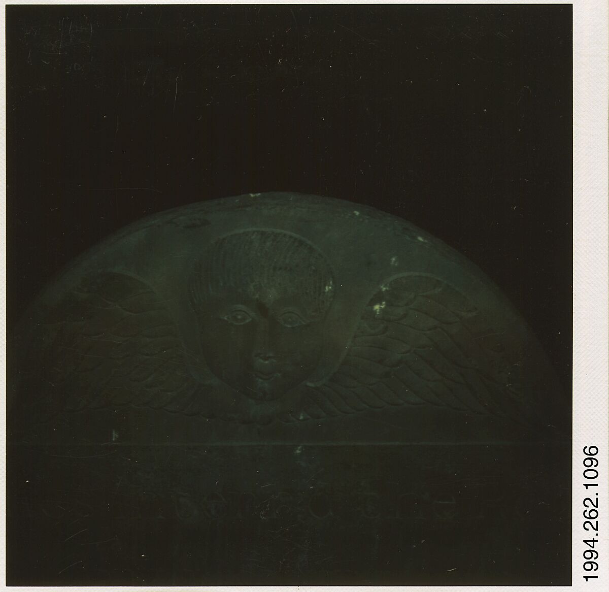 [Gravestone (Night), Martha's Vineyard, Massachusetts], Walker Evans (American, St. Louis, Missouri 1903–1975 New Haven, Connecticut), Instant internal dye diffusion transfer print (Polaroid SX-70) 