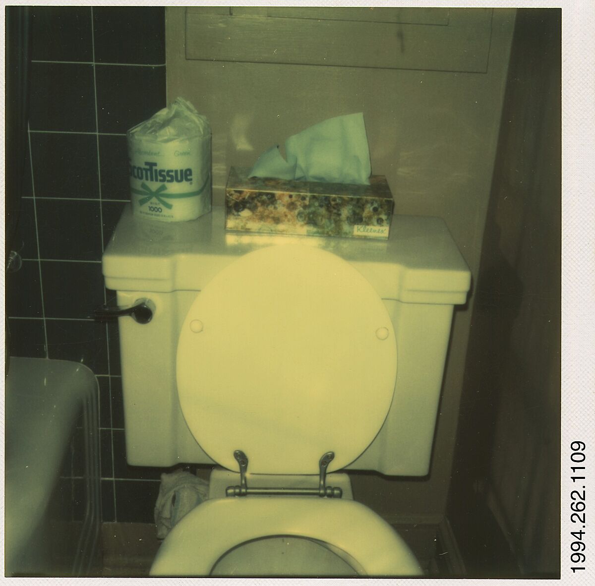 [Toilet], Walker Evans (American, St. Louis, Missouri 1903–1975 New Haven, Connecticut), Instant internal dye diffusion transfer print (Polaroid SX-70) 