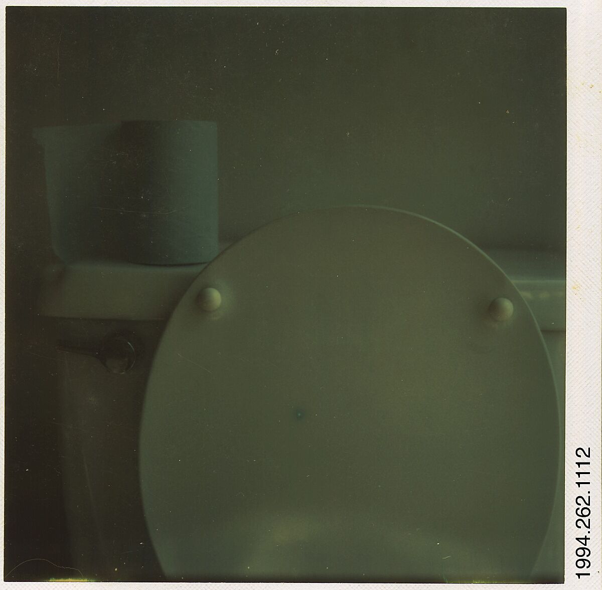 [Toilet], Walker Evans (American, St. Louis, Missouri 1903–1975 New Haven, Connecticut), Instant internal dye diffusion transfer print (Polaroid SX-70) 