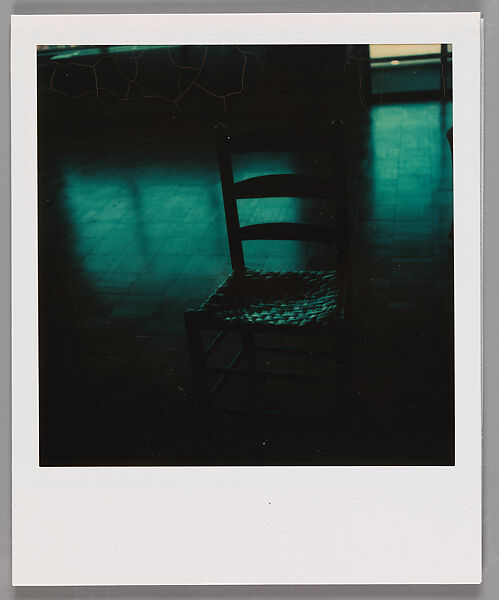 [Ladder-Backed Chair (No Flash)], Walker Evans (American, St. Louis, Missouri 1903–1975 New Haven, Connecticut), Instant internal dye diffusion transfer print (Polaroid SX-70) 