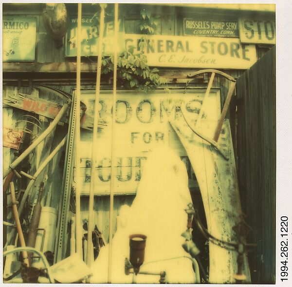 [Roadside Junkstore, South Wellington, Connecticut], Walker Evans (American, St. Louis, Missouri 1903–1975 New Haven, Connecticut), Instant internal dye diffusion transfer print (Polaroid SX-70) 