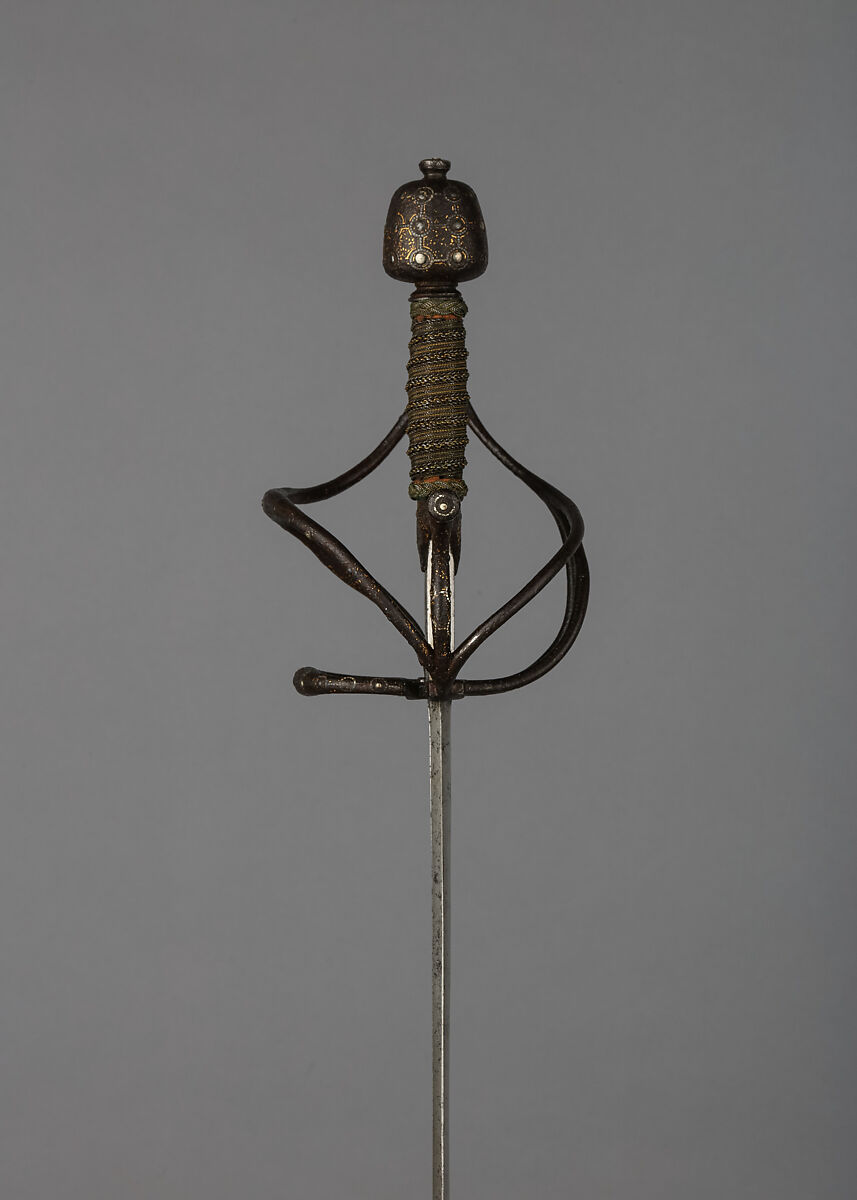 Rapier, Steel, silver, gold, Italian, Milan