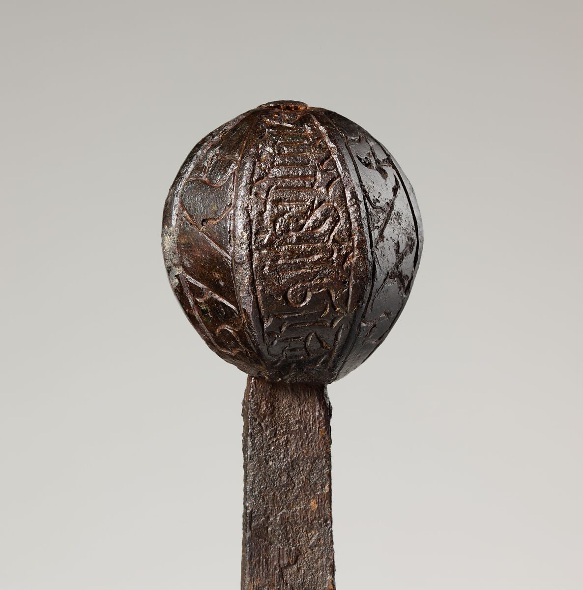 Hand-and-a-Half Sword, Steel, copper alloy, probably German