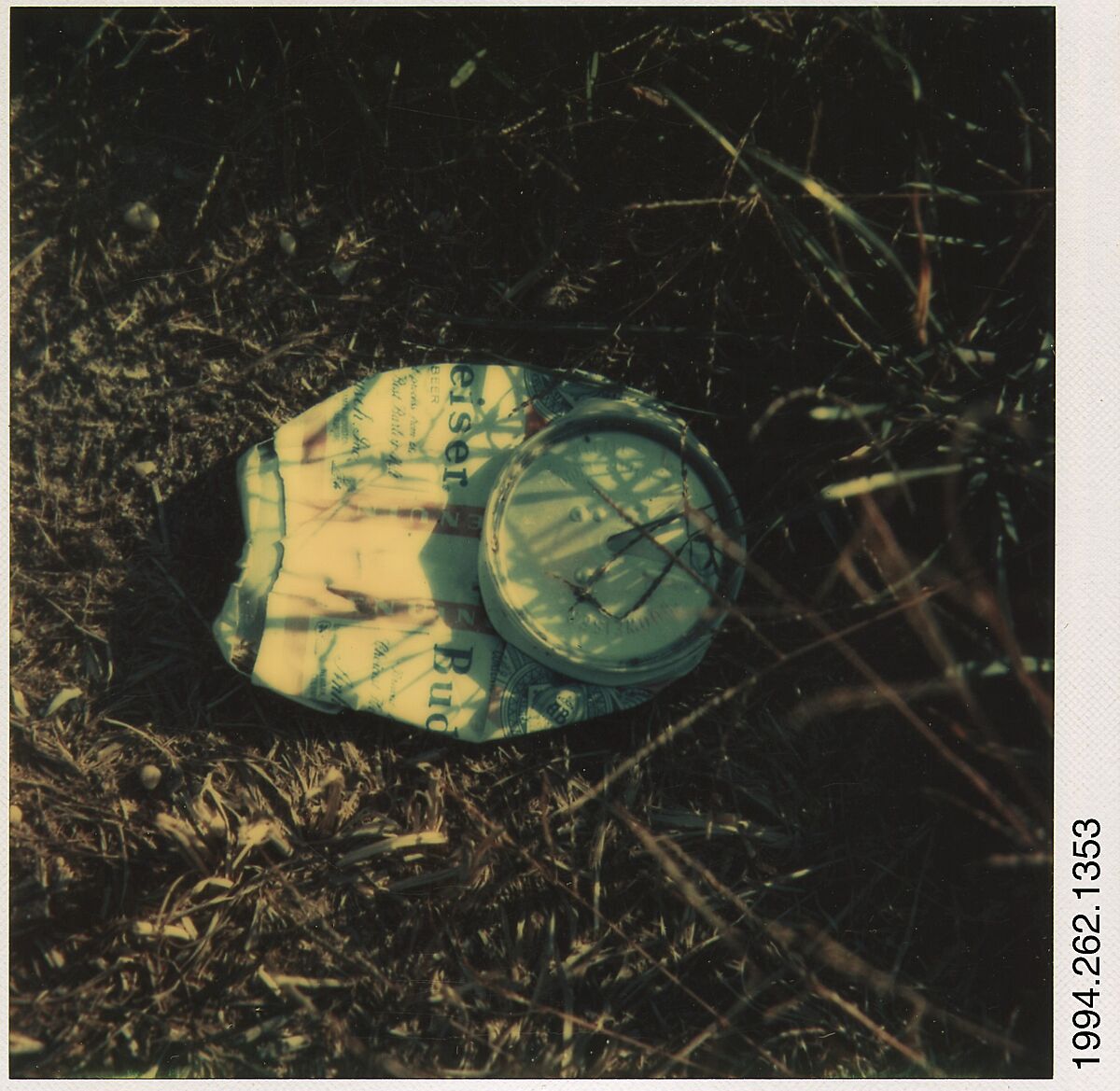 Walker Evans | [Crushed Can: Budweiser] | The Metropolitan Museum 