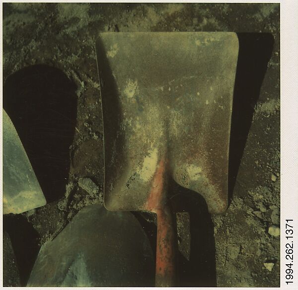 [Three Shovels (Detail), Martha's Vineyard, Massachusetts], Walker Evans (American, St. Louis, Missouri 1903–1975 New Haven, Connecticut), Instant internal dye diffusion transfer print (Polaroid SX-70) 