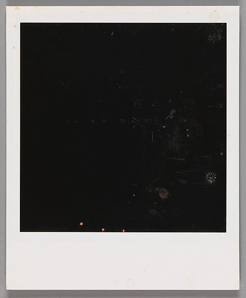 [Unidentifiable Blurred and Abstract Forms], Walker Evans (American, St. Louis, Missouri 1903–1975 New Haven, Connecticut), Instant internal dye diffusion transfer print (Polaroid SX-70) 