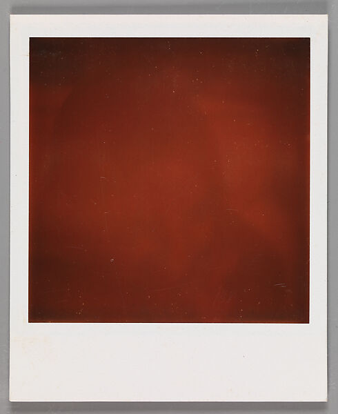 [Unidentifiable Blurred and Abstract Forms: Rust-Colored Field], Walker Evans (American, St. Louis, Missouri 1903–1975 New Haven, Connecticut), Instant internal dye diffusion transfer print (Polaroid SX-70) 