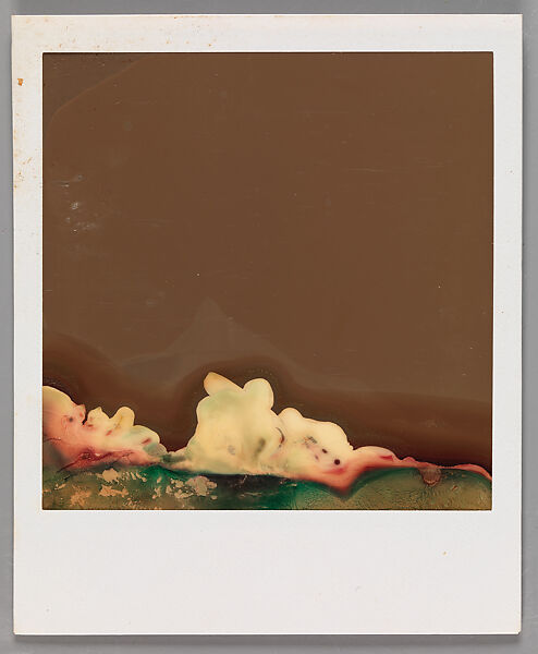 [Unidentifiable Blurred and Abstract Forms], Walker Evans (American, St. Louis, Missouri 1903–1975 New Haven, Connecticut), Instant internal dye diffusion transfer print (Polaroid SX-70) 