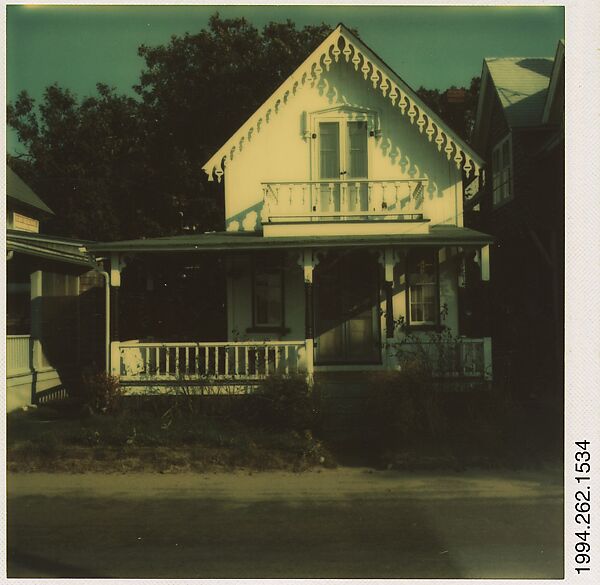 [Gingerbread Trim House, Oak Bluffs, Massachusetts], Walker Evans (American, St. Louis, Missouri 1903–1975 New Haven, Connecticut), Instant internal dye diffusion transfer print (Polaroid SX-70) 