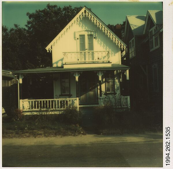 [Gingerbread Trim House, Oak Bluffs, Massachusetts], Walker Evans (American, St. Louis, Missouri 1903–1975 New Haven, Connecticut), Instant internal dye diffusion transfer print (Polaroid SX-70) 