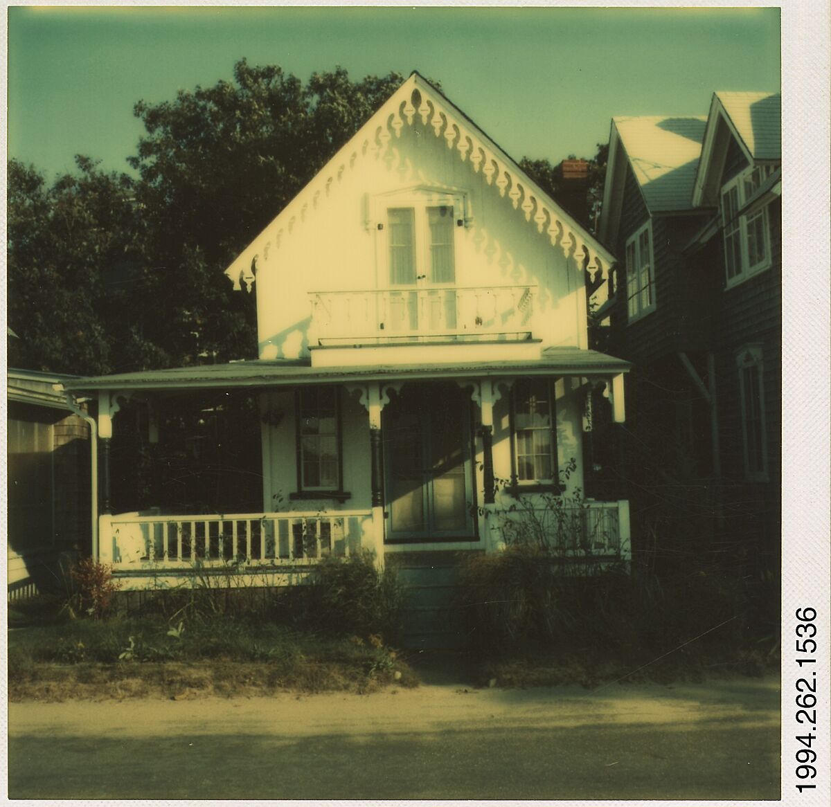 [Gingerbread Trim House, Oak Bluffs, Massachusetts], Walker Evans (American, St. Louis, Missouri 1903–1975 New Haven, Connecticut), Instant internal dye diffusion transfer print (Polaroid SX-70) 