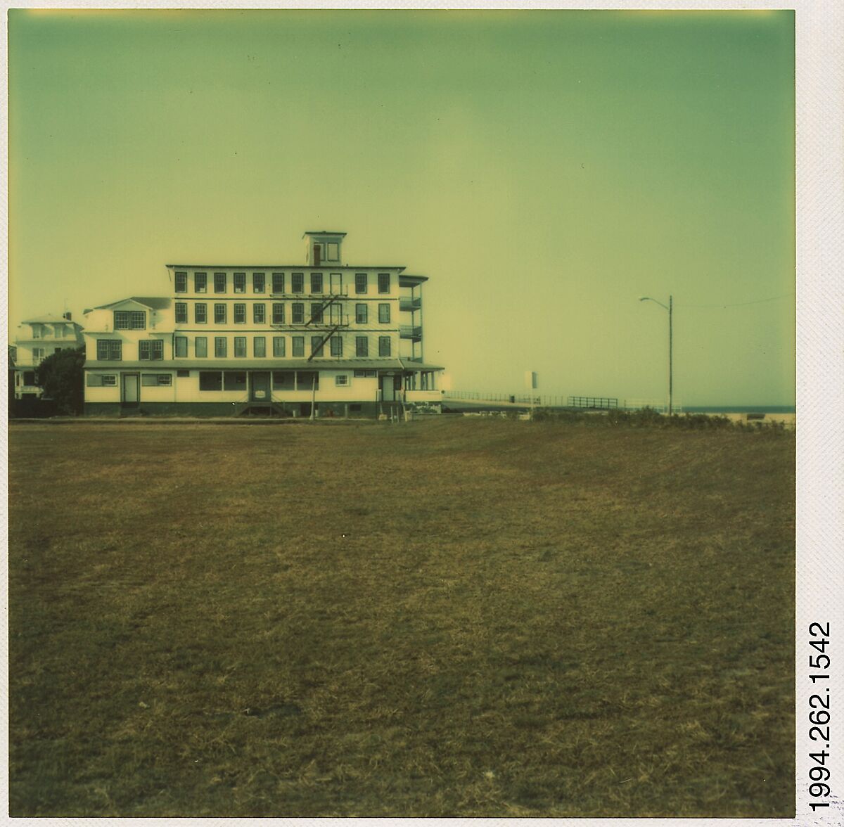 [Four Story Hotel, Martha's Vineyard, Massachusetts], Walker Evans (American, St. Louis, Missouri 1903–1975 New Haven, Connecticut), Instant internal dye diffusion transfer print (Polaroid SX-70) 