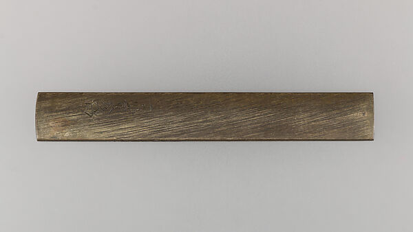 Knife Handle (Kozuka), Copper-silver alloy (shibuichi), Japanese