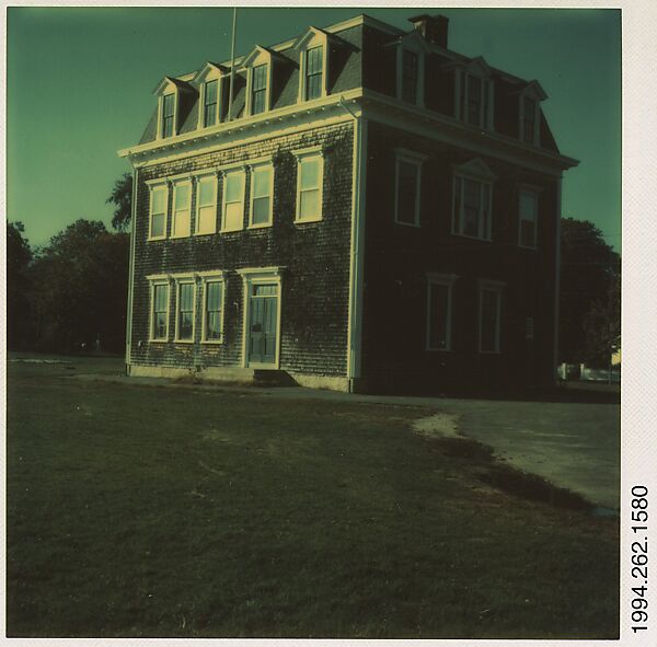 [Three-Story Clapboard House, Martha's Vineyard, Massachusetts], Walker Evans (American, St. Louis, Missouri 1903–1975 New Haven, Connecticut), Instant internal dye diffusion transfer print (Polaroid SX-70) 