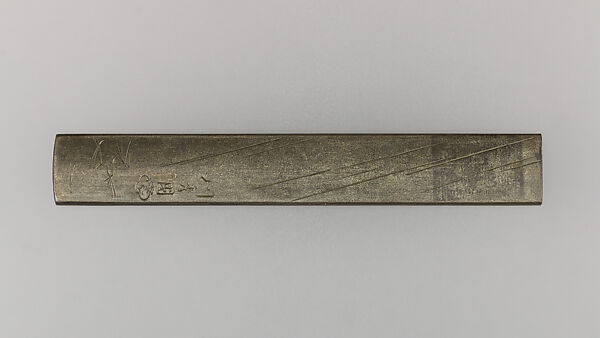 Knife Handle (Kozuka), Copper-silver alloy (shibuichi), gold, copper, Japanese