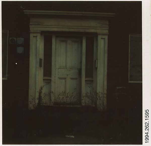 [Red House: Detail of Doorway], Walker Evans (American, St. Louis, Missouri 1903–1975 New Haven, Connecticut), Instant internal dye diffusion transfer print (Polaroid SX-70) 