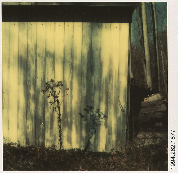 [Walker Evans's Studio Facade, Old Lyme, Connecticut], Walker Evans (American, St. Louis, Missouri 1903–1975 New Haven, Connecticut), Instant internal dye diffusion transfer print (Polaroid SX-70) 