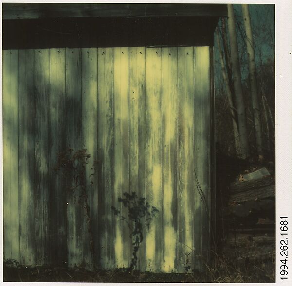 [Walker Evans's Studio Facade, Old Lyme, Connecticut], Walker Evans (American, St. Louis, Missouri 1903–1975 New Haven, Connecticut), Instant internal dye diffusion transfer print (Polaroid SX-70) 